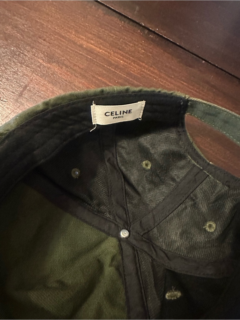 Olive Green Logo Baseball Cap - Picture 4 of 4